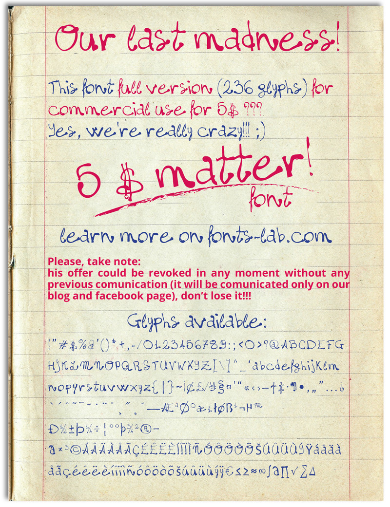 fonts-lab(dot)com_five$matter! Czcionka