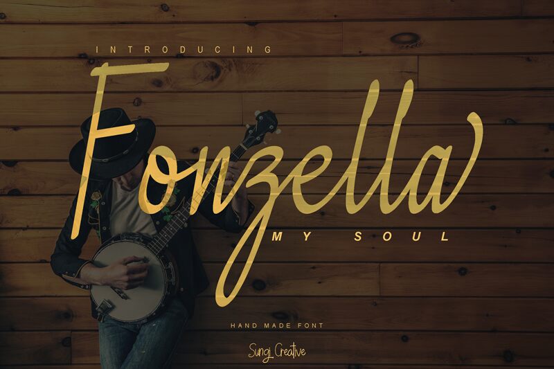 Fonzella Schriftart