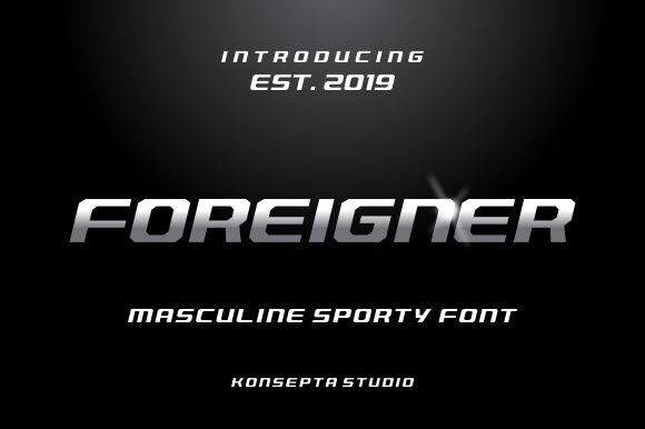 Foreigner Schriftart