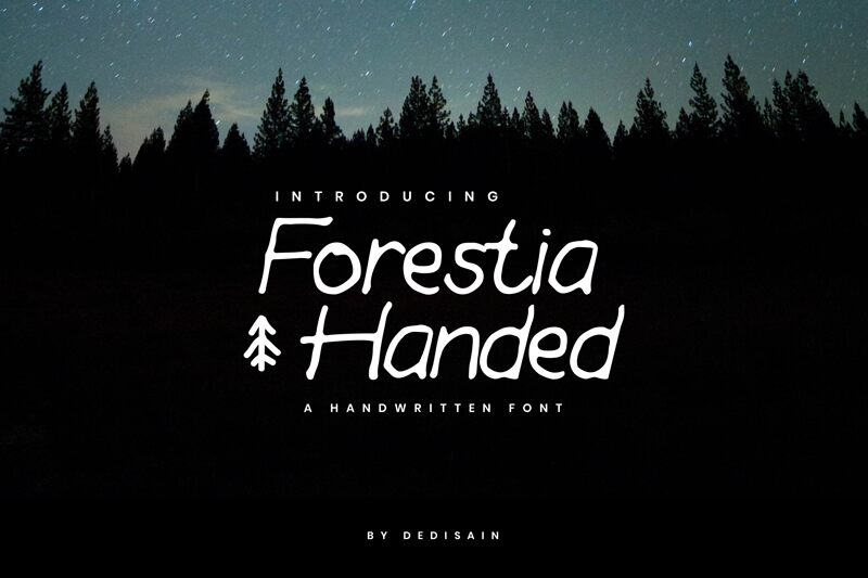 Forestia Handed 字体