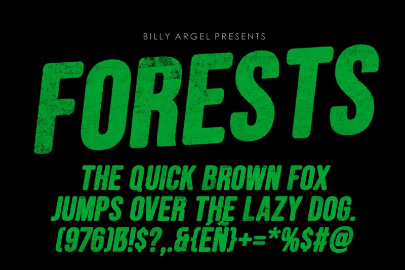FORESTS الخط