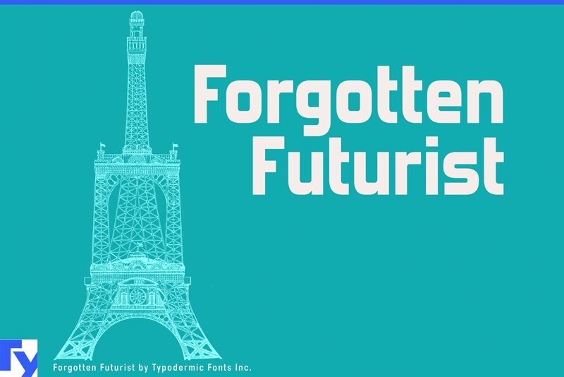Forgotten Futurist Schriftart