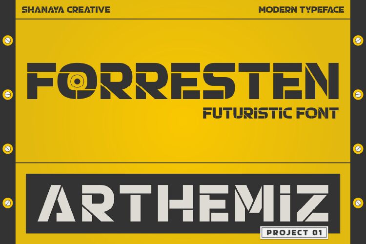 Forresten Schriftart