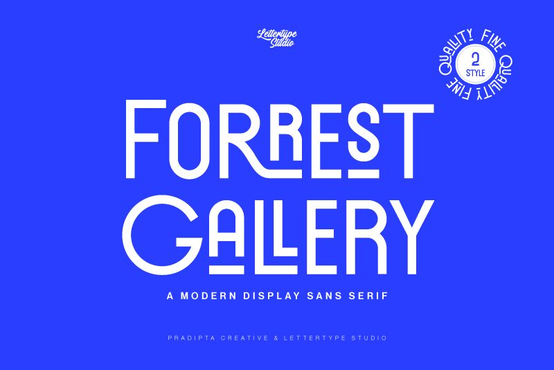 Forrest Gallery Schriftart