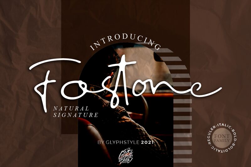 Fostone Schriftart