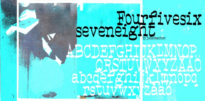 Fourfivesixseveneight Czcionka