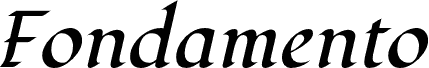 Fondamento-Italic