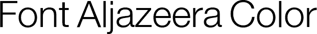 Podgląd czcionki Font Aljazeera Color