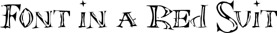 Font in a Red Suit (The Christmas Font)
