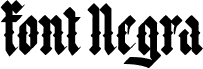 Font Negra