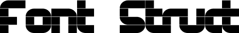 Font Struct Regular