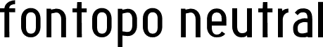 fontopoNEUTRAL Regular