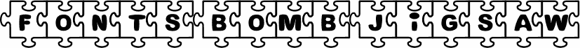 Fonts Bomb JiGSAW