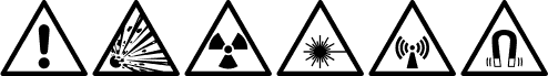 FontsVectorIso7010WarningSign
