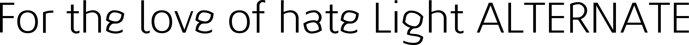 For the love of hate Light ALTERNATE fuente | Fonts2u.com