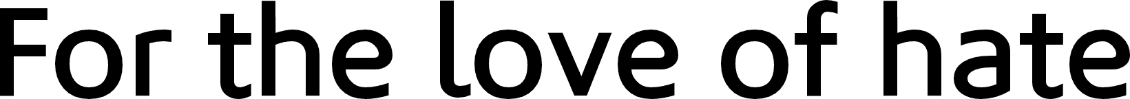 For the love of hate font | Fonts2u.com