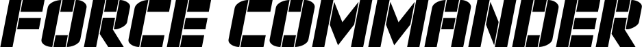 Force Commander Semi-Italic