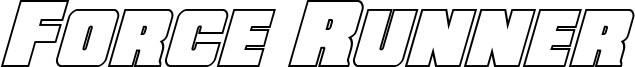 Force Runner Outline Italic