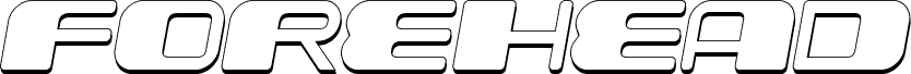 Ukážka písma Forehead Round 3D Italic
