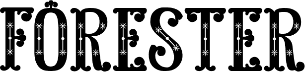 Forester Lettering FORESTER font