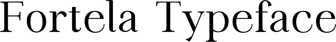 Fortela Typeface font
