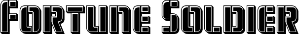 Preview of the Fortune Soldier Bevel font