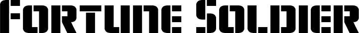 Preview of the Fortune Soldier Expanded font