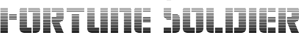 Preview of the Fortune Soldier Gradient font