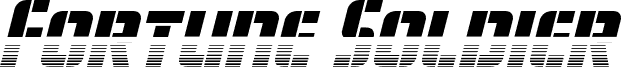 Preview of the Fortune Soldier Halftone Italic font