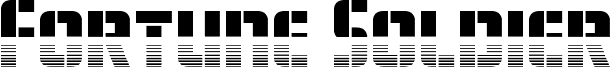 Preview of the Fortune Soldier Halftone font