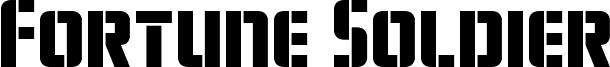 Preview of the Fortune Soldier font