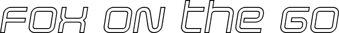 Fox on the Go Outline 字体 | Fonts2u.com