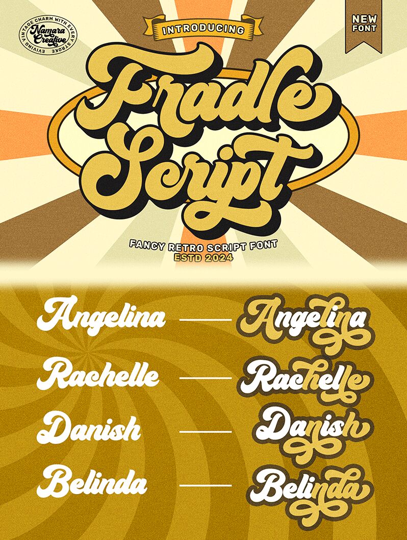 Fradle Script Czcionka