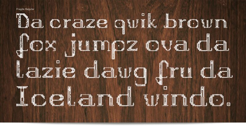 Fragile Schriftart