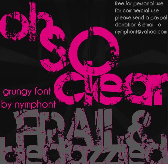 Frail&Bedazzled Schriftart