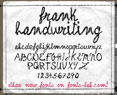 frank-handwriting_free-version Carattere