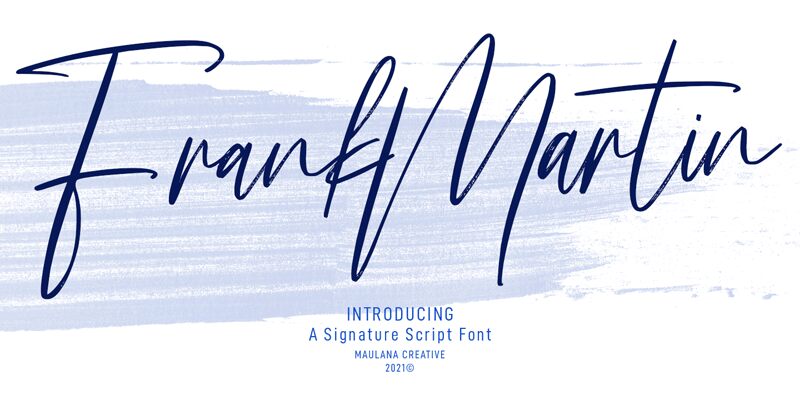 Frank Martin Druh písma