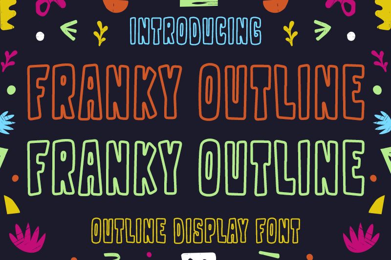 Franky Outline Czcionka
