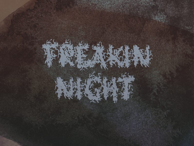 Freakin Night Druh písma