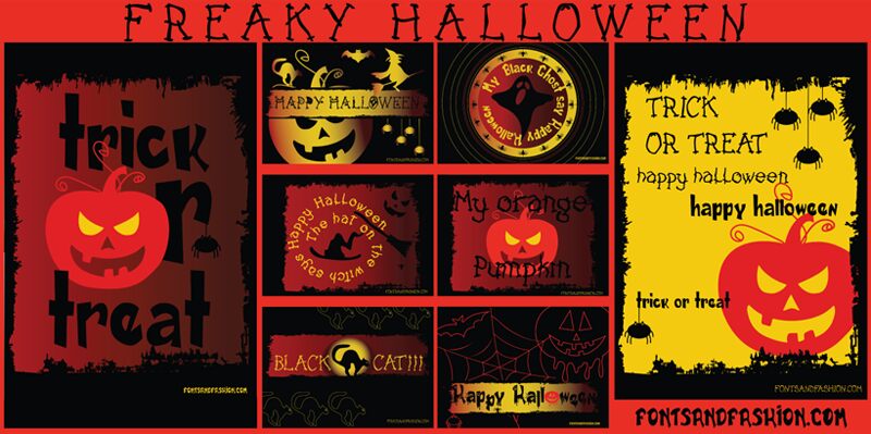 FREAKY HALLOWEEN Czcionka