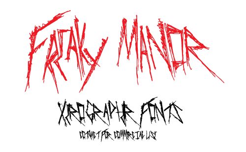 FreakyManor Czcionka
