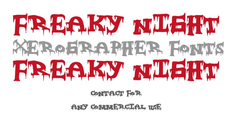 FreakyNight Font