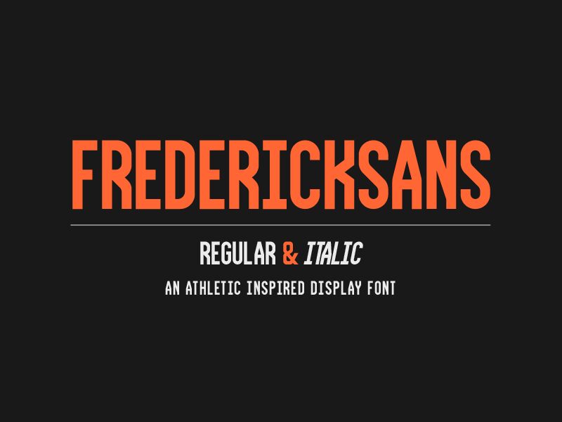 FrederickSans Font