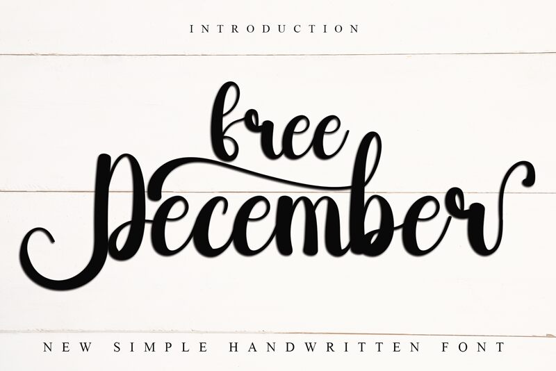Free December Schriftart