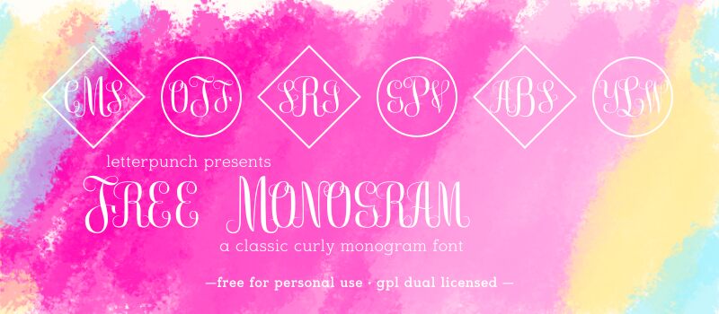 Free Monogram Font