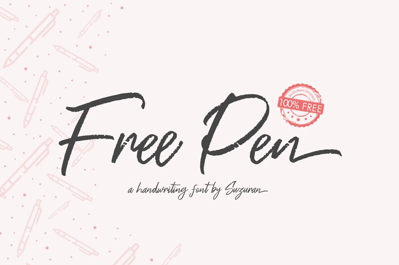 Free Pen Druh písma