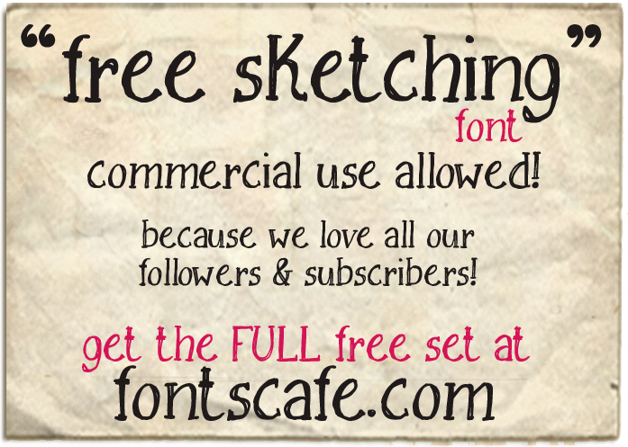Free Sketching Schriftart