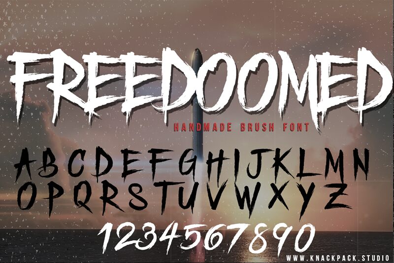 Freedoomed Schriftart