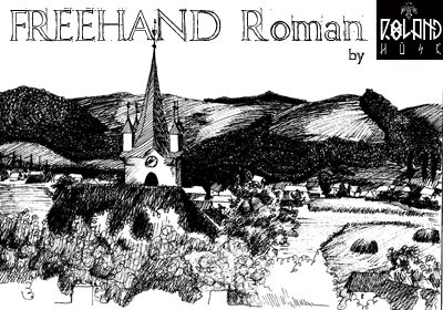 Freehand Roman Schriftart