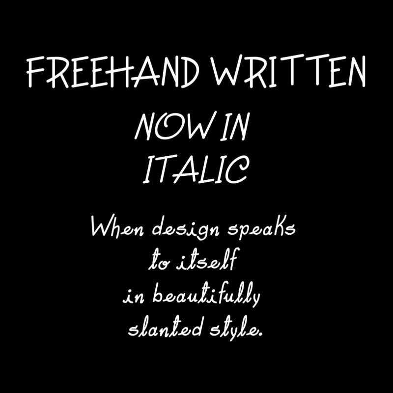 Freehand Written Schriftart